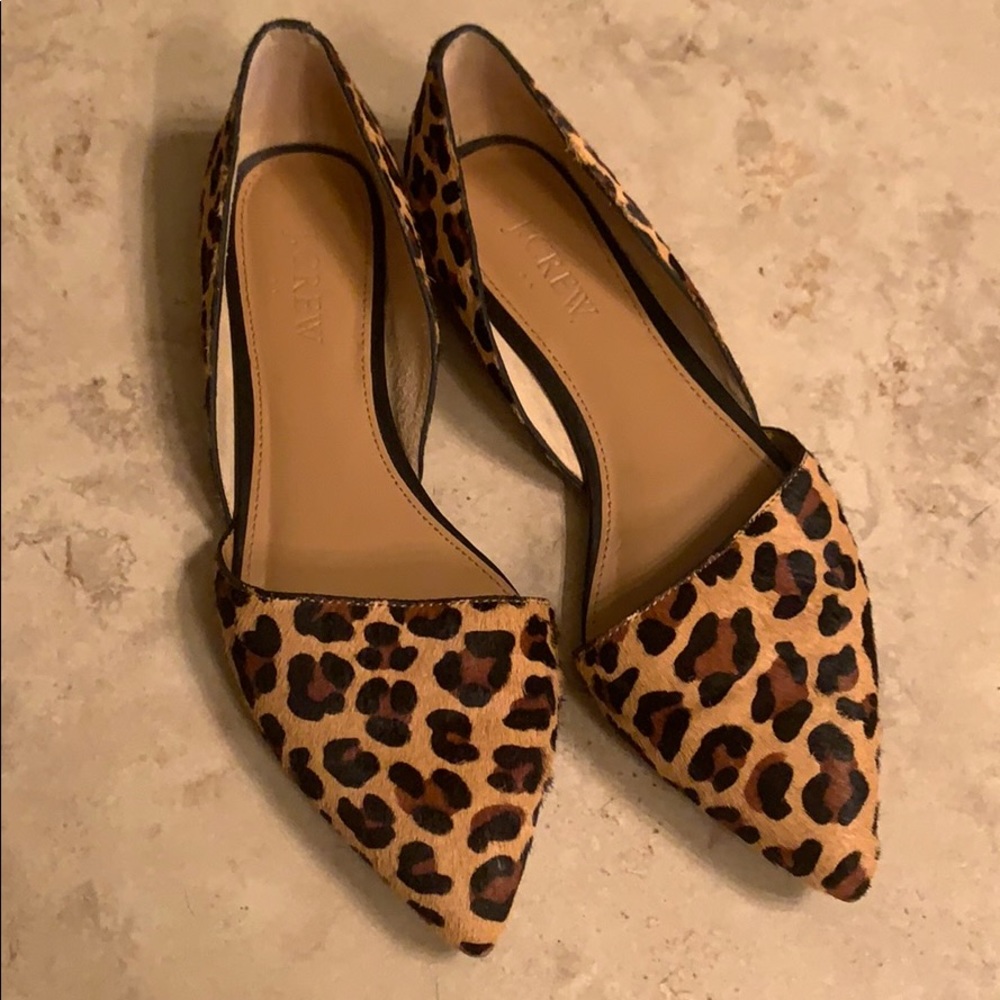 J Crew Leopard Flats